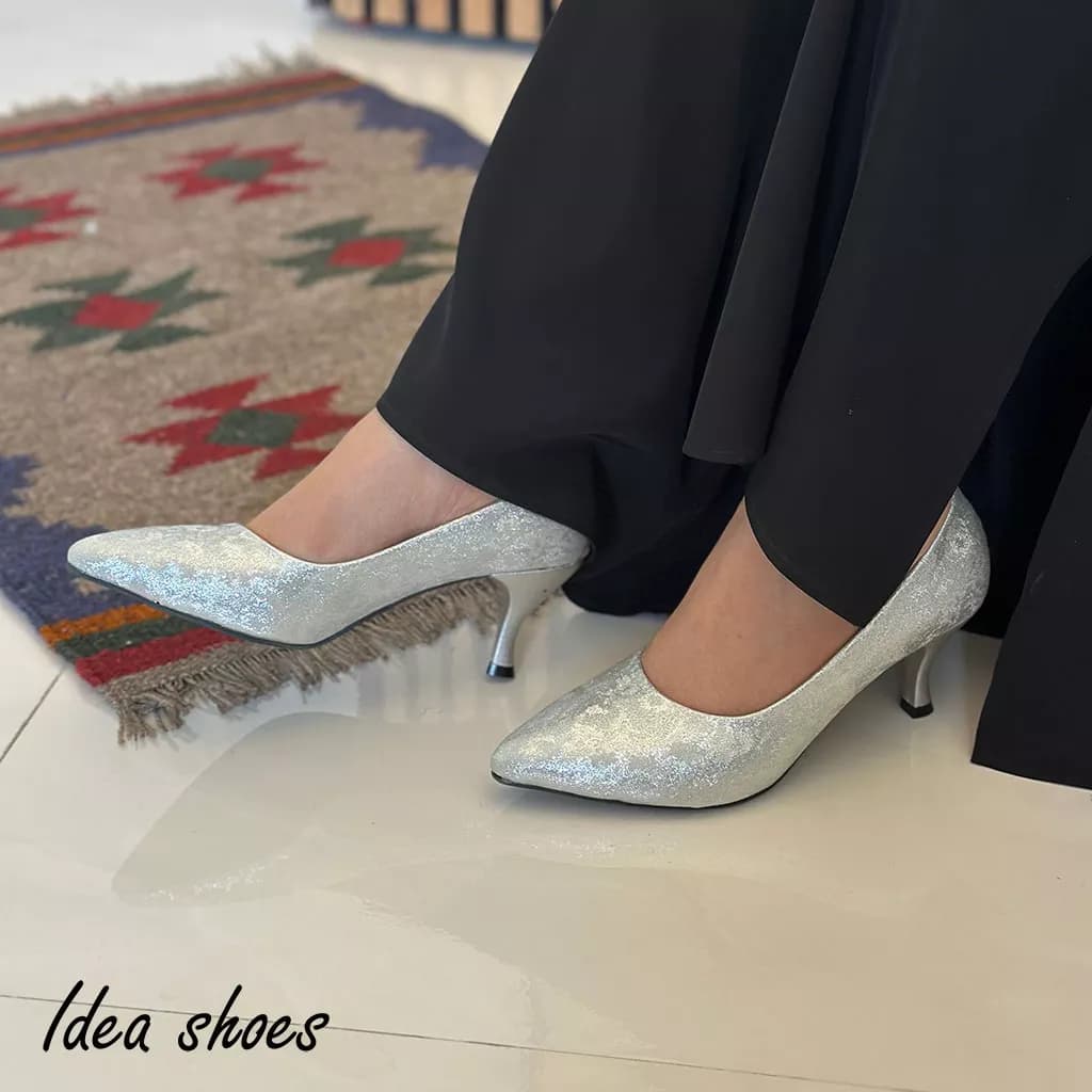 کفش مجلسی زنانه لمه طرح‌دار کد 731