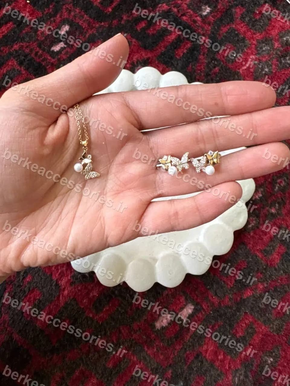 نیم ست زنانه ژوپینگ پروانه ای