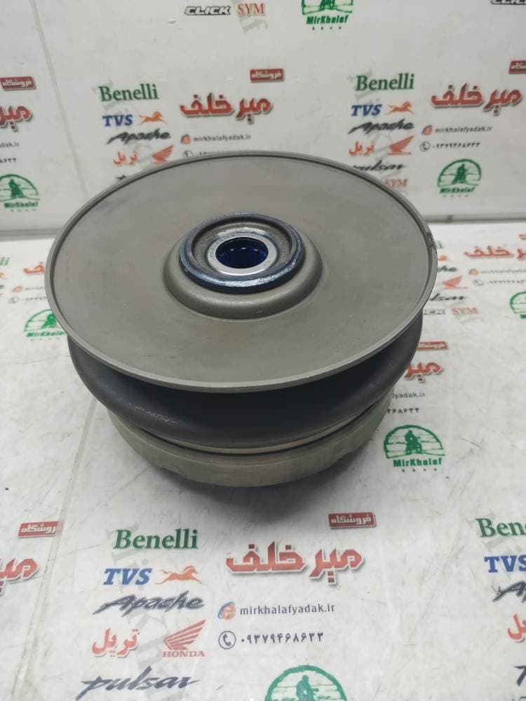 پولی (فولی) کلاچ عقب کامل موتور لوکی 180 lucky و sym گالکسی sr 200 اس ار و j 200 جی فابریک — تصویر ۴
