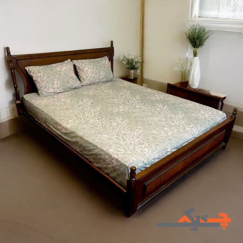 روتختی کشدار دونفره طرح پیچک (طوسی) عرض180 کد bsp18044161 — تصویر ۷