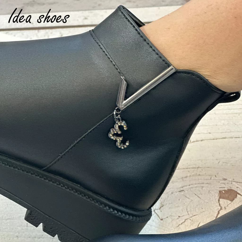 نیم بوت دخترانه مدل تیک کد 917 — تصویر ۲