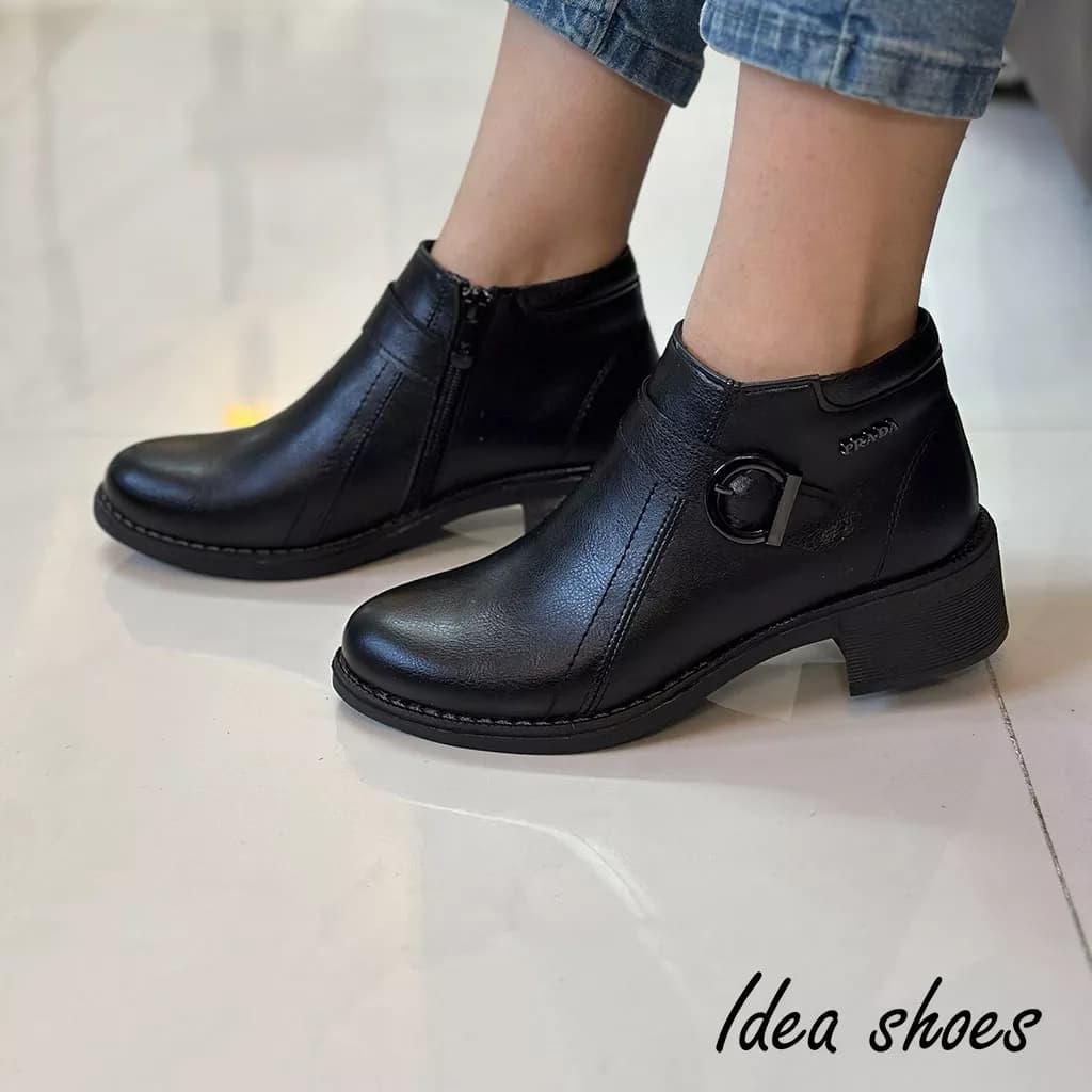 نیم بوت راحتی زنانه مدل prada کد 915 — تصویر ۲