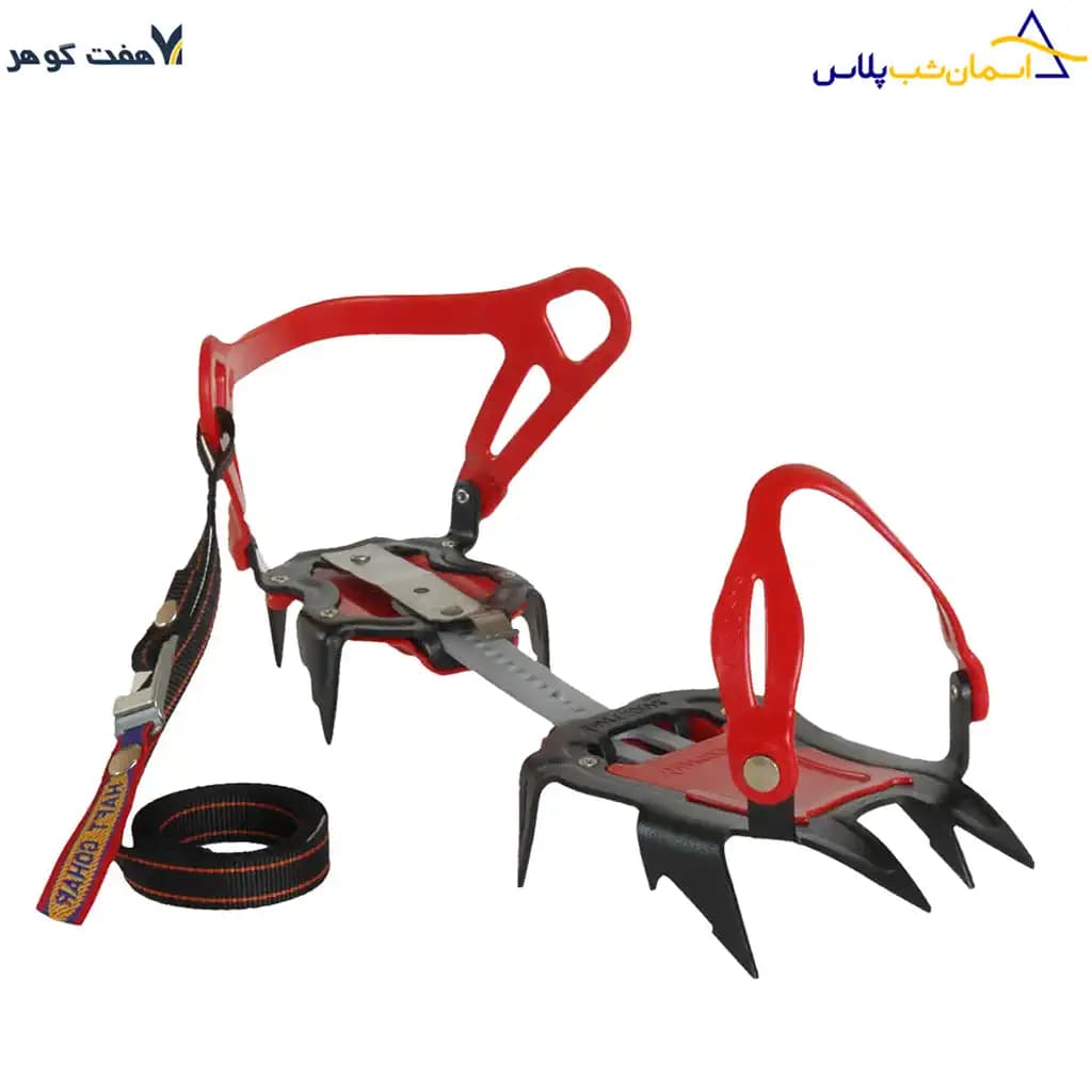 کرامپون هفت گوهر 10 شاخه یخکار بندی — تصویر ۲