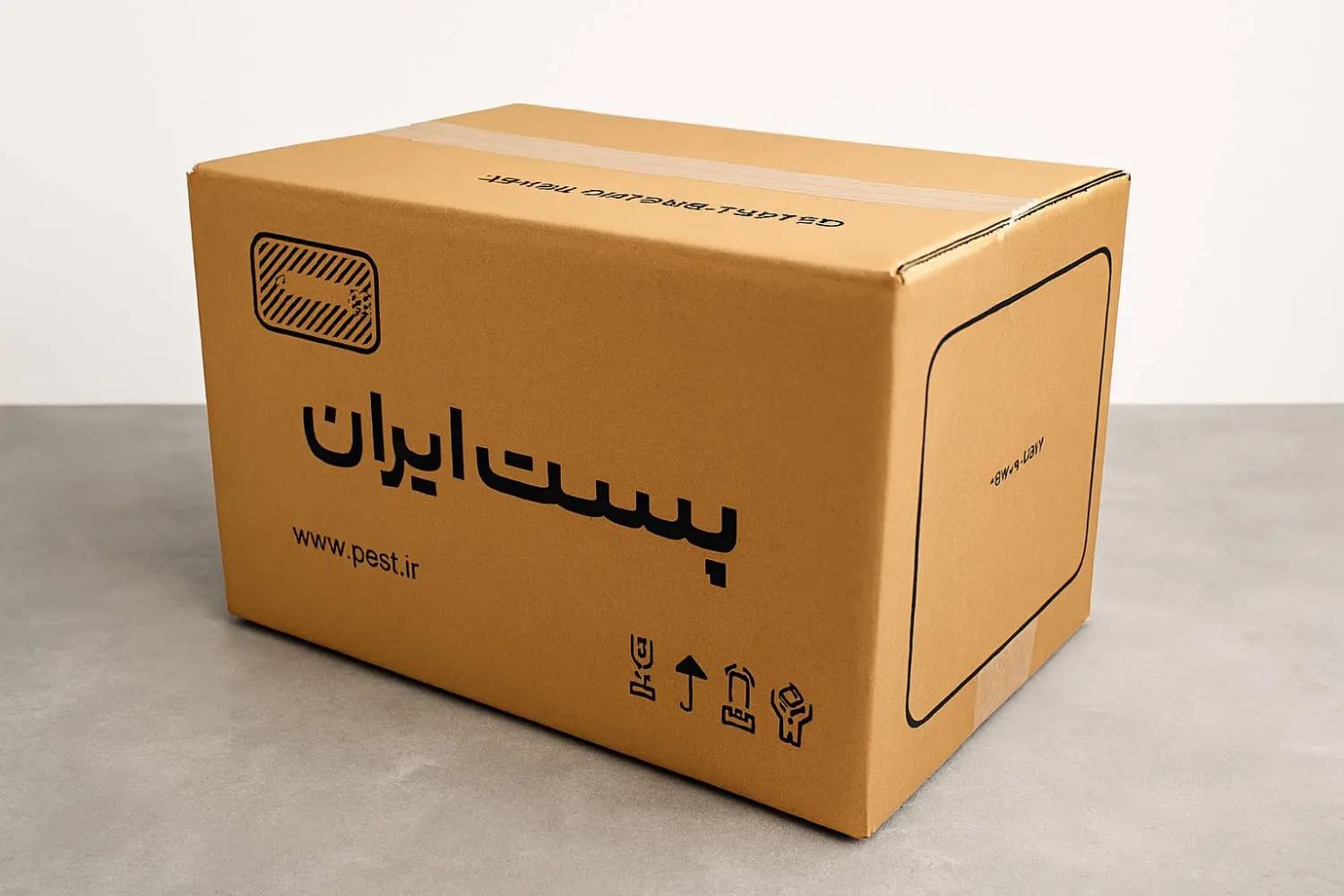 کارتن پستی سایز یک و نیم دارای چاپ — تصویر ۸