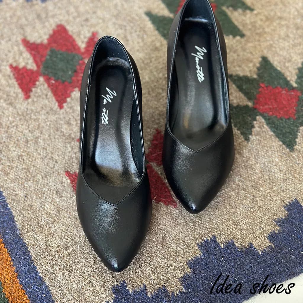 کفش مجلسی پاشنه هفت سانت ساده کد 593/1 — تصویر ۴