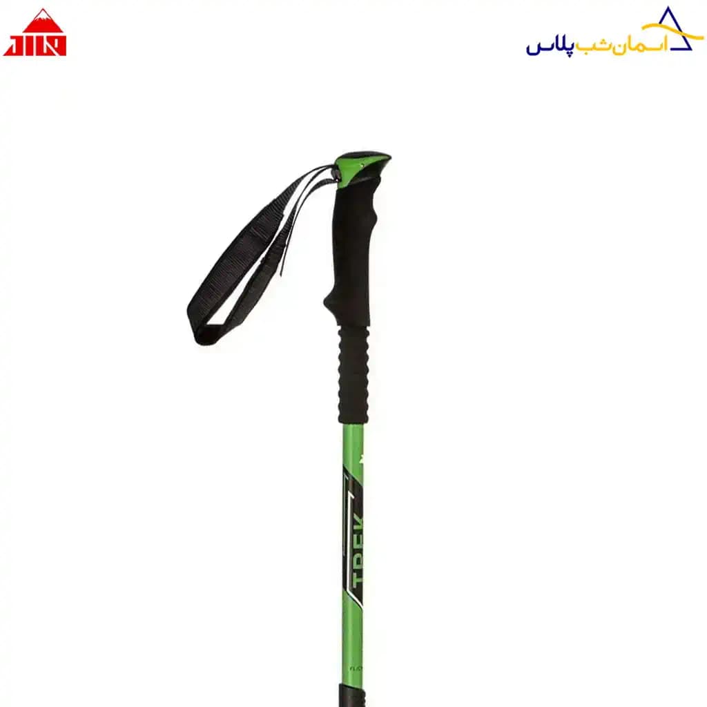 عصای کوهنوردی جیلو رنگ سبز مشکی — تصویر ۳