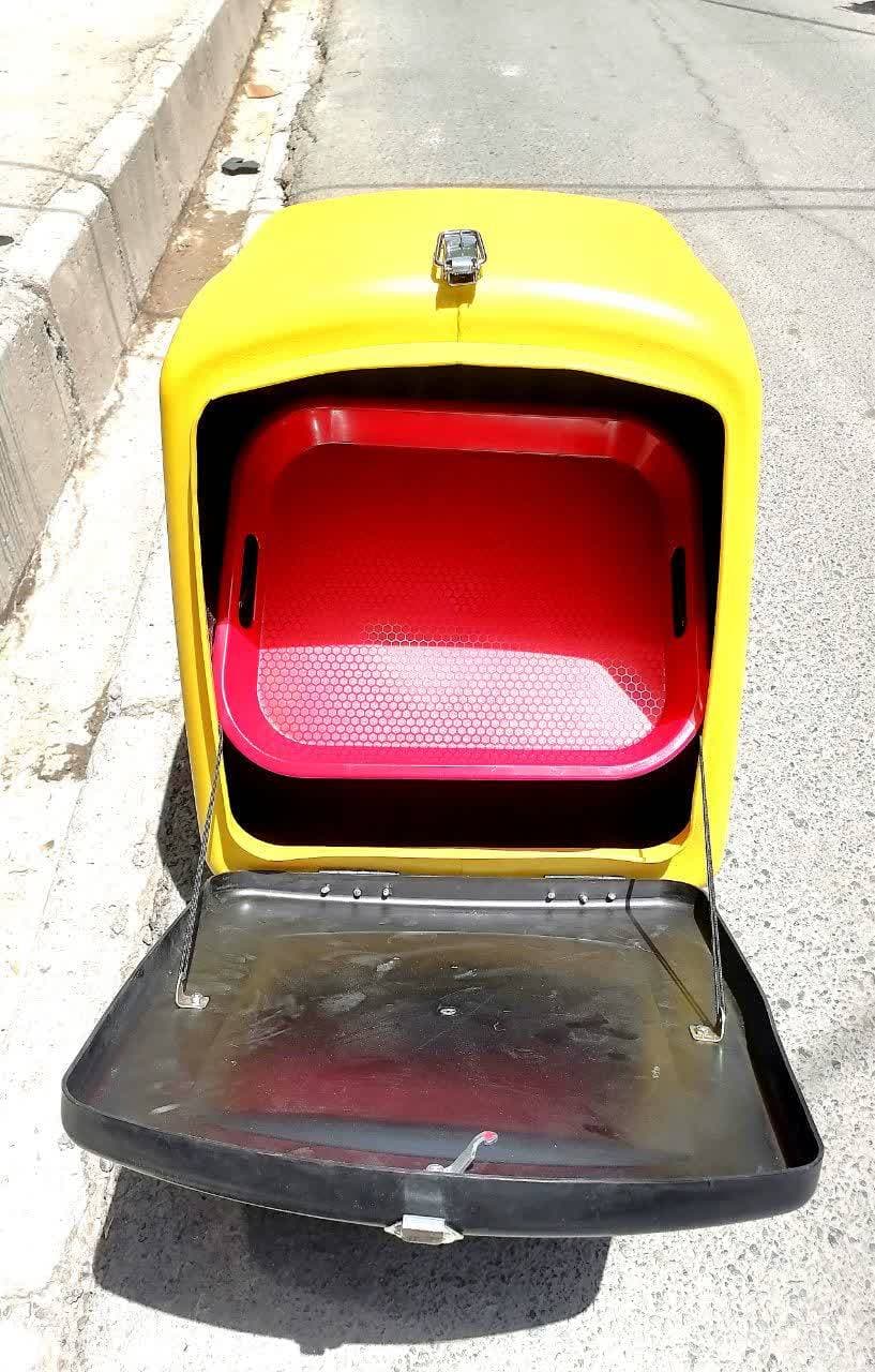 صندوق باکس box بزرگ عقب انواع موتورسیکلت مخصوص رستوران و اسنپ — تصویر ۴