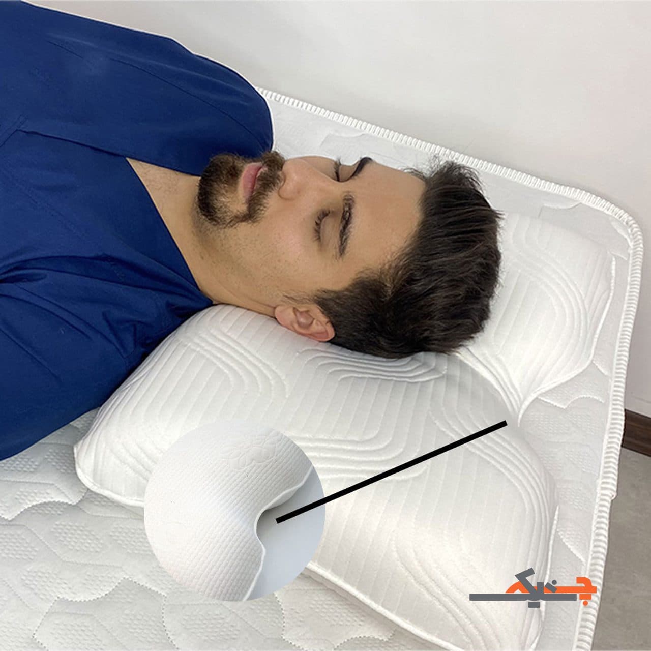 بالش طبی مموری فوم دکتر بیست مدل مدرن کد Dr2036226 — تصویر ۵