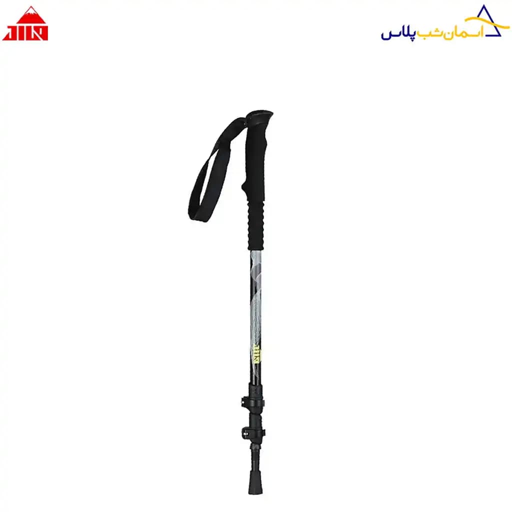 عصای کوهنوردی جیلو رنگ طوسی مشکی