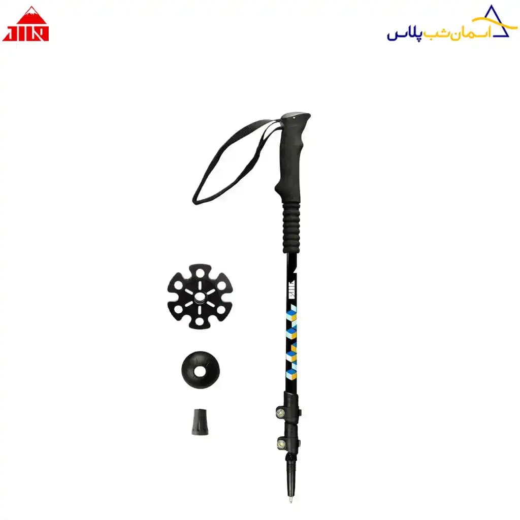 عصای کوهنوردی جیلو رنگ مشکی آبی — تصویر ۸