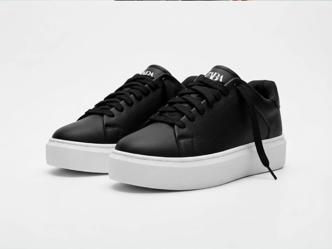 کتونی مردانه ونس زارا مشکی | Zara 686 — تصویر ۵