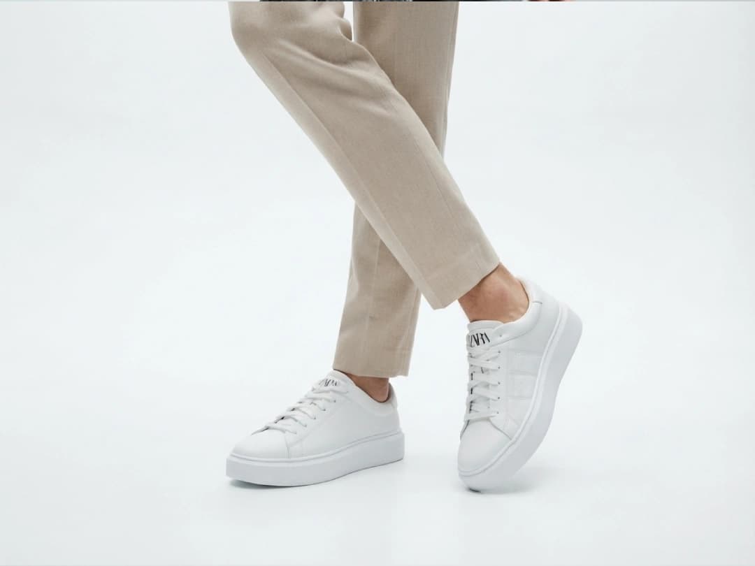کتونی مردانه ونس زارا سفید | Zara 680 — تصویر ۸
