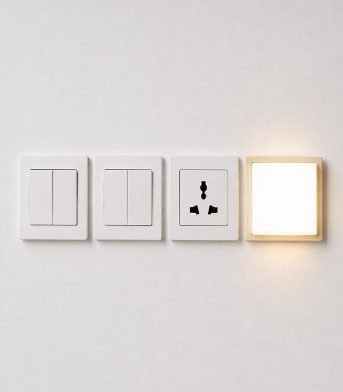 چراغ خواب شارژی کلیدی Toggle Light مدل HBKKGD-01 — تصویر ۹