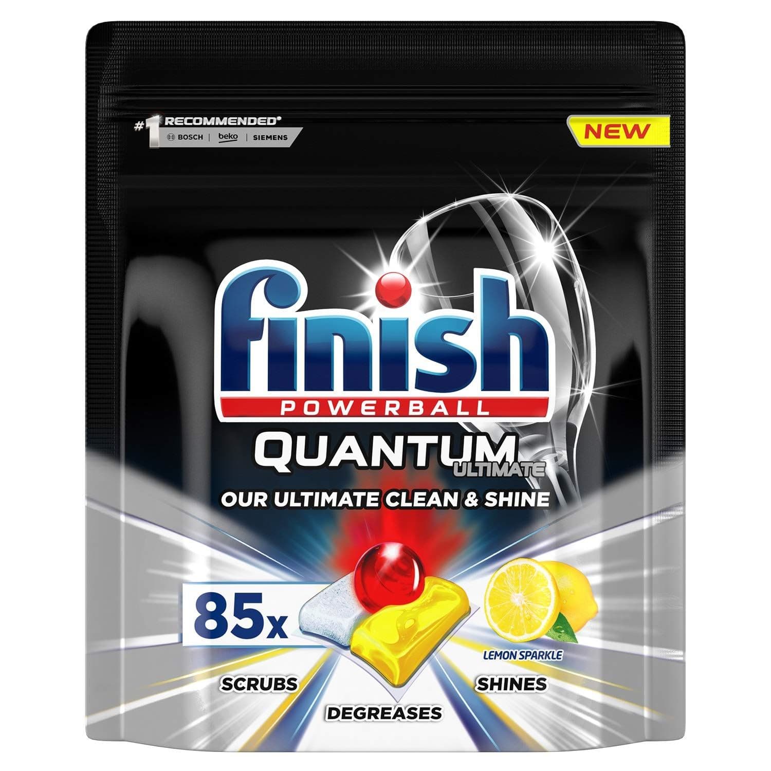 قرص ماشین ظرفشویی فینیش مدل Quantum Max Leamon بسته 85 عددی — تصویر ۳