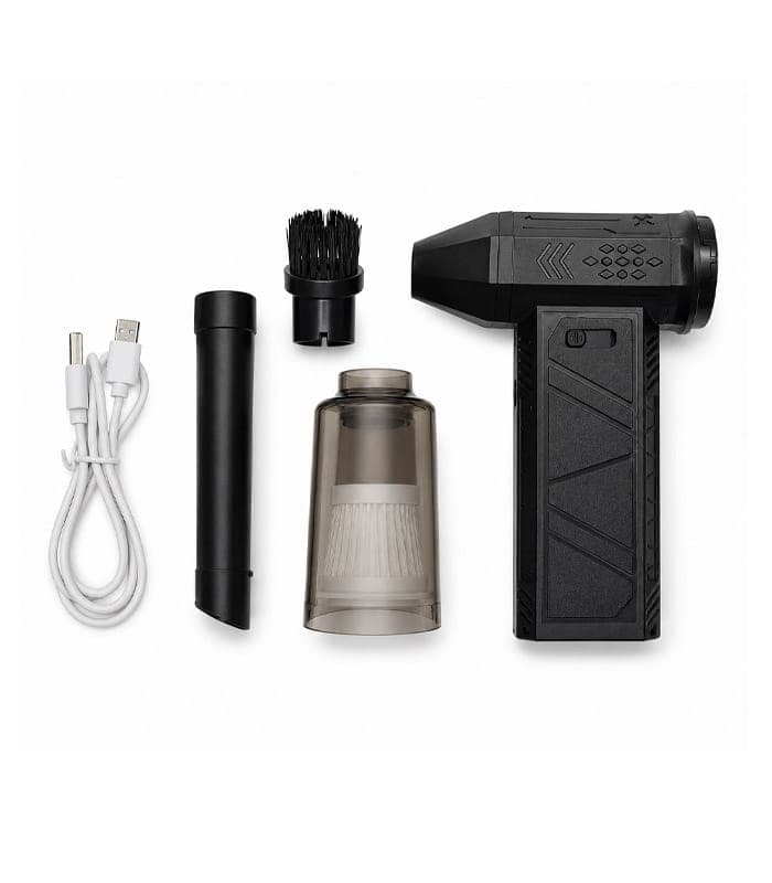جت فن و جارو شارژی Storm Warrior مدل ViolentFan SJ-7400A | دمنده و مکنده پرقدرت همراه کیف چرمی — تصویر ۸