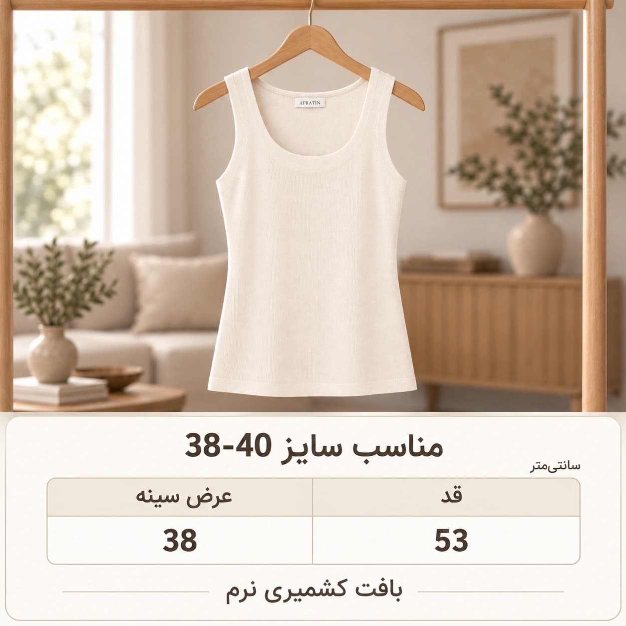 تاپ زنانه مدل مارشمالو شیری — تصویر ۴