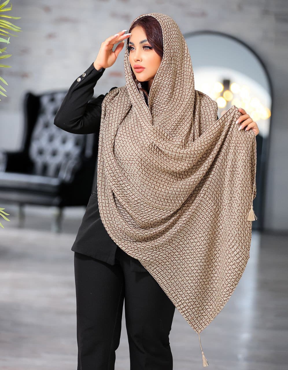 شال پلیسه سوپرنخ کد6