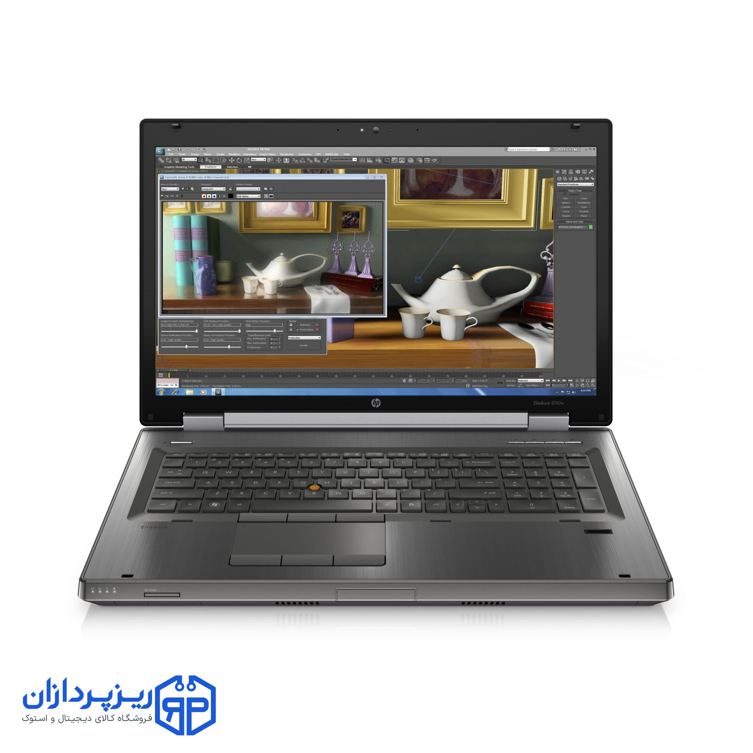 لپ‌تاپ اچ پی EliteBook 8770W i7-3720QM 8GB 256GB K3000M