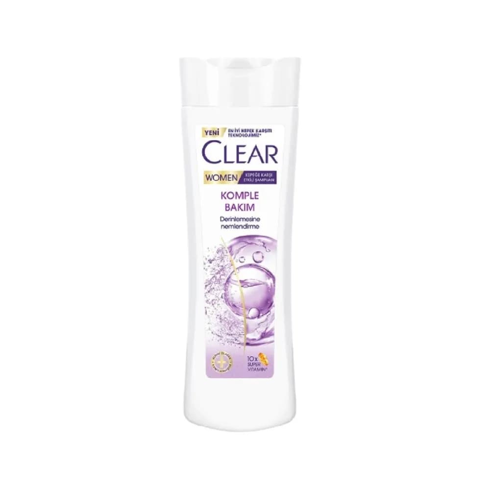 شامپو ضد شوره زنانه کلیر Clear مدل Komple Bakim رایحه شکوفه گیلاس حجم 350 میل — تصویر ۲