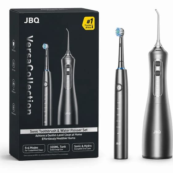 مسواک برقی و واتر جت دندان JBQ مدل Sonic Toothbrush & Water Flosser — تصویر ۲