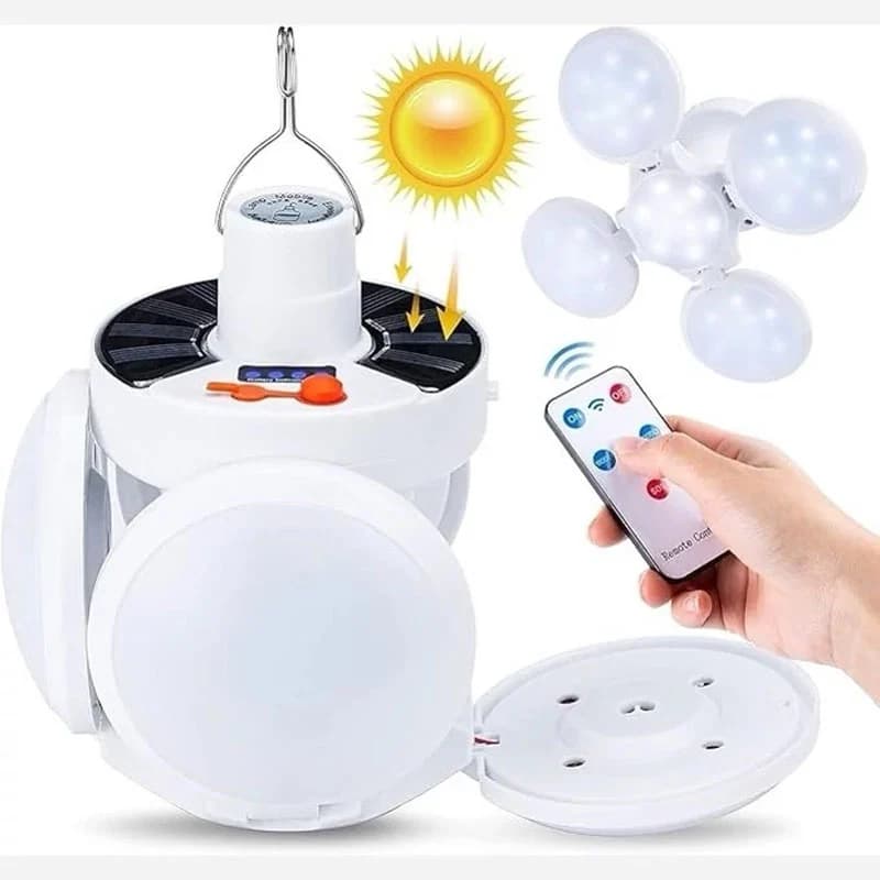 چراغ خورشیدی شارژی مدل solar emergency charging lamp — تصویر ۱۰
