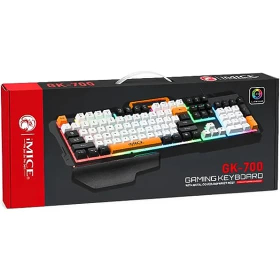 کیبورد مخصوص بازی iMICE RGB مدل GK-700 — تصویر ۳
