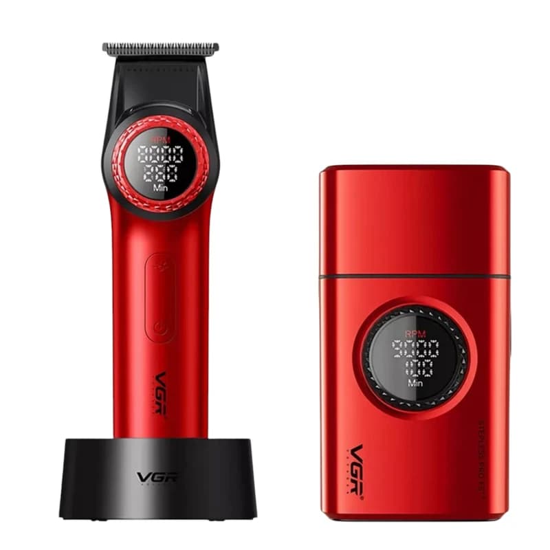 ماشین اصلاح و شیور VGR مدل V-377 و V-977 مجموعه ۲ عددی