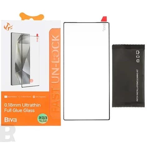 گلس فول چسب بیوا sumsung s8 biva