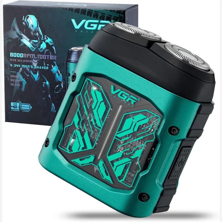 ماشین اصلاح شیور vgr مدل V-344 با برش چرخشی و ضد آب — تصویر ۷
