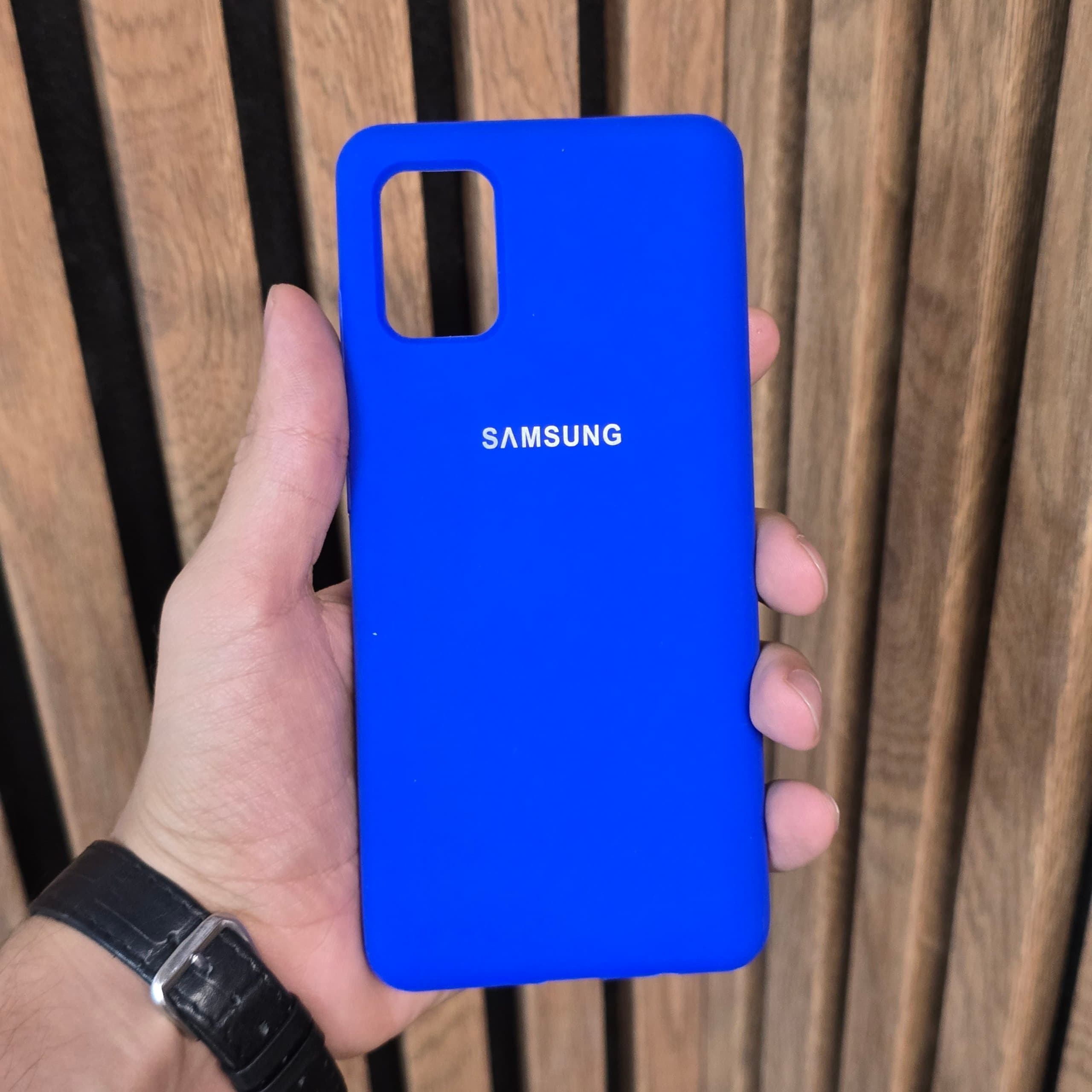 قاب سیلیکونی آبی Samsung Galaxy A51 — تصویر ۲