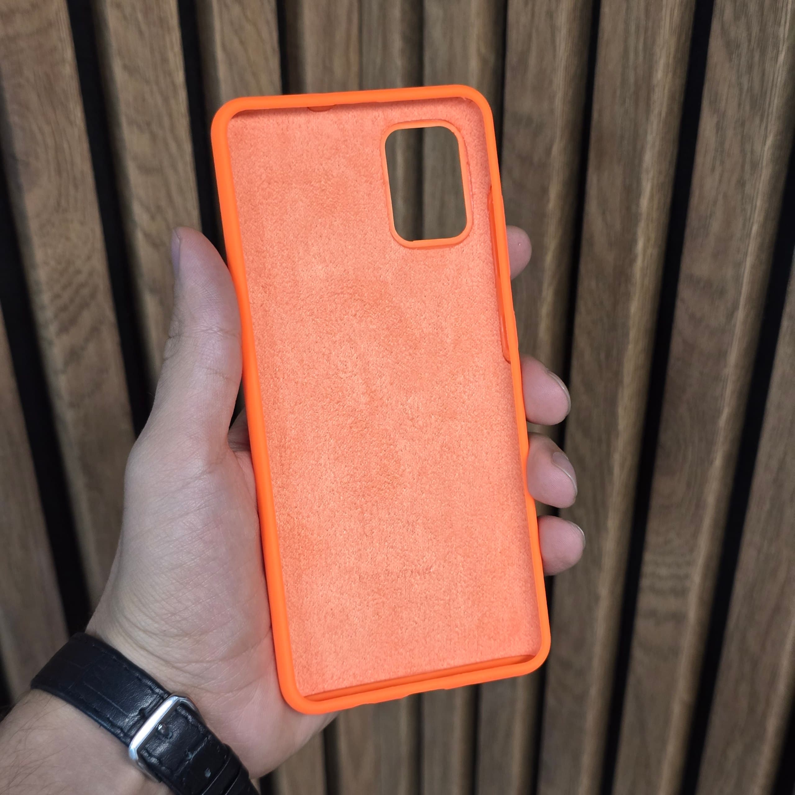 قاب سیلیکونی نارنجی Samsung Galaxy A51 — تصویر ۳