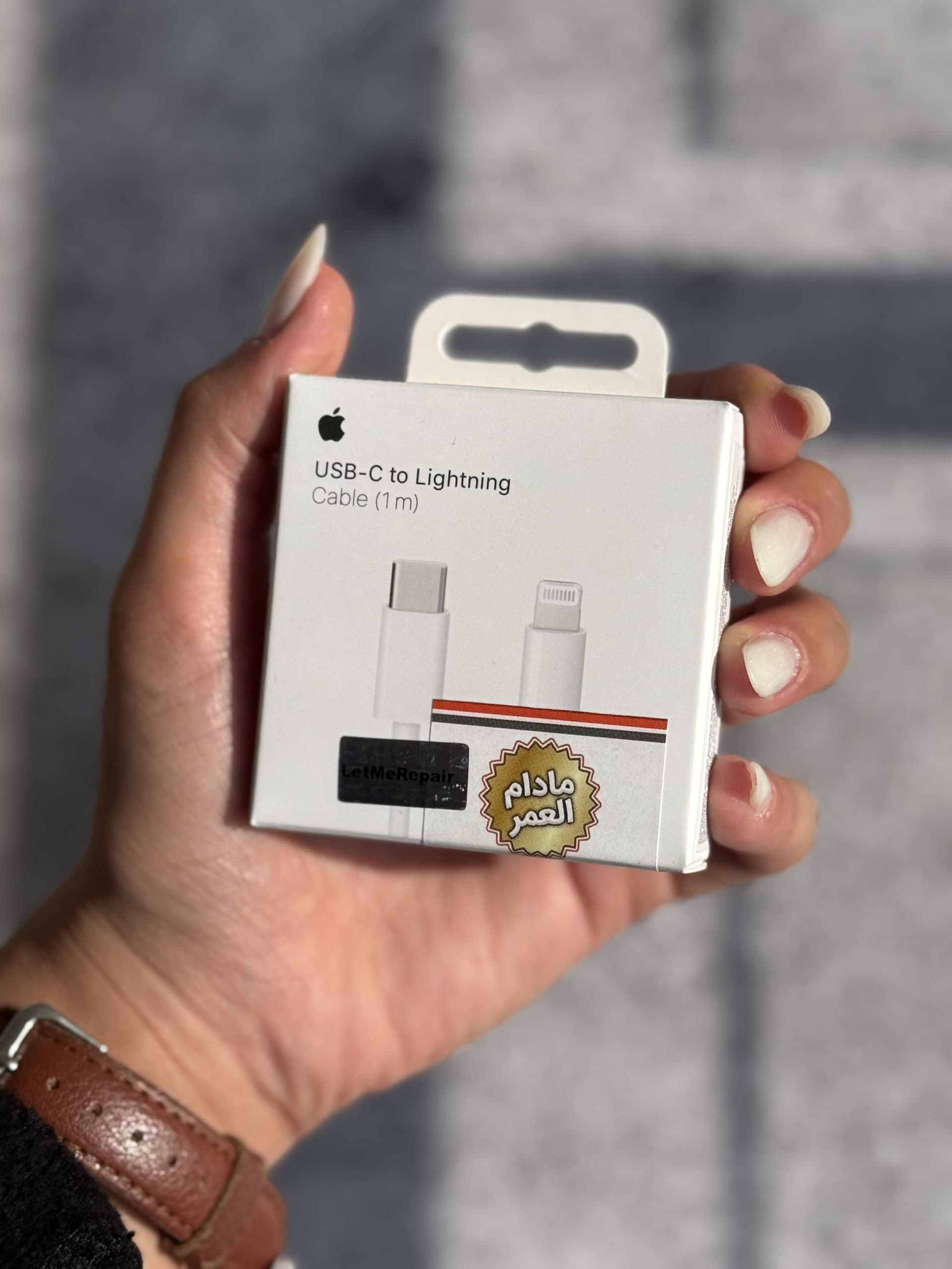 کابل USB-C To Lightning اپل 1 متر با گارانتی مادام العمر — تصویر ۲