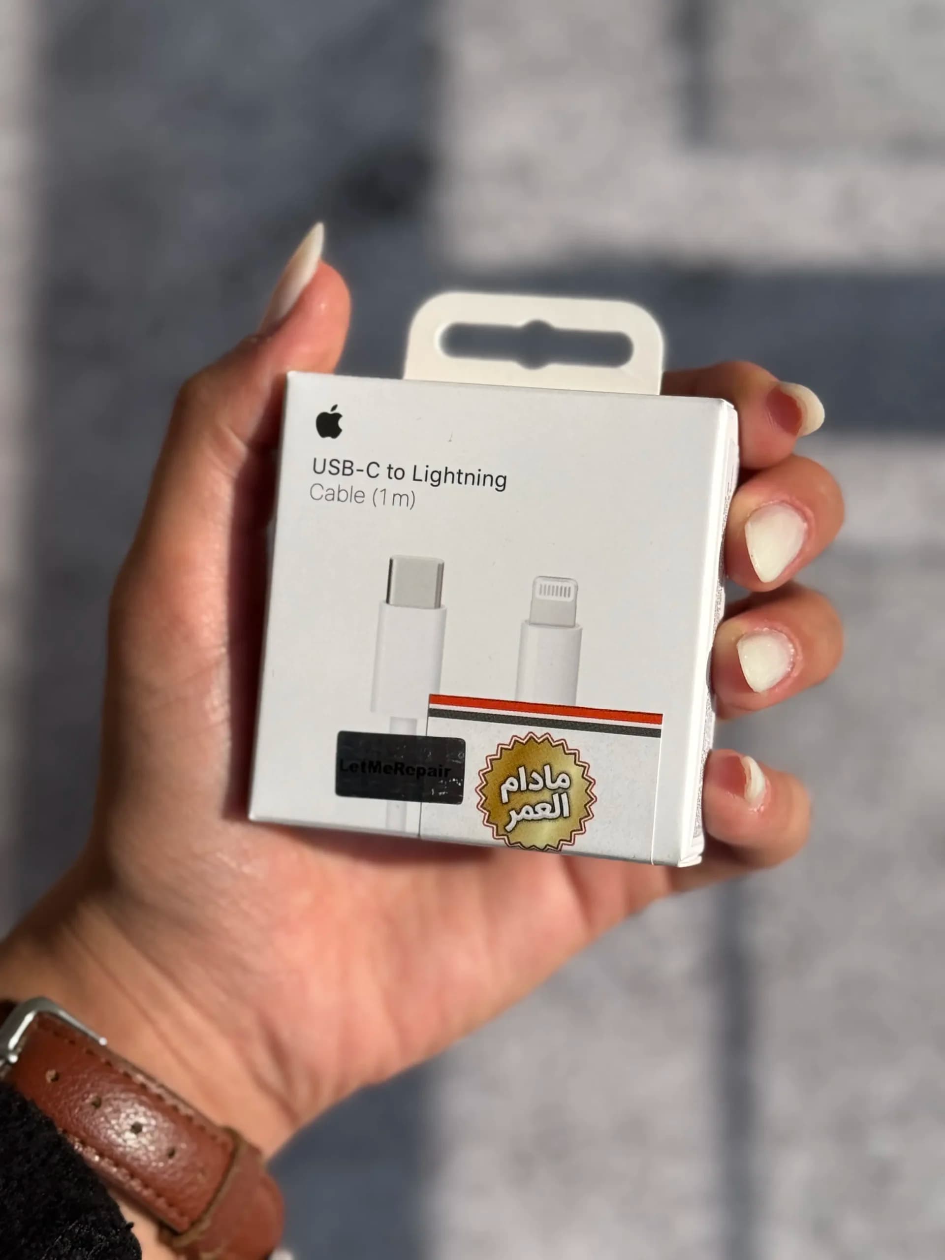 کابل USB-C To Lightning اپل 1 متر با گارانتی مادام العمر — تصویر ۴