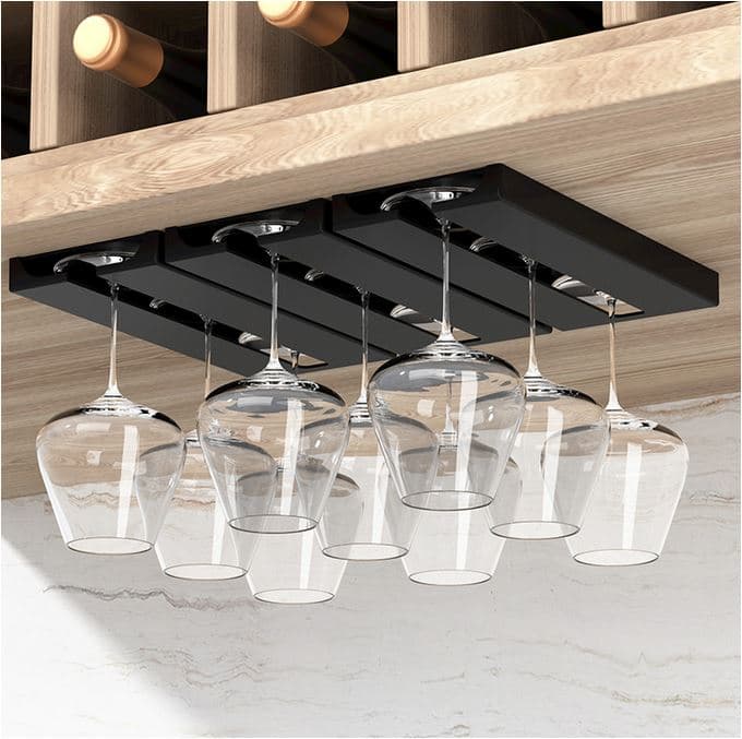 نگهدارنده آویز لیوان پایه‌دار داخل کابینت
