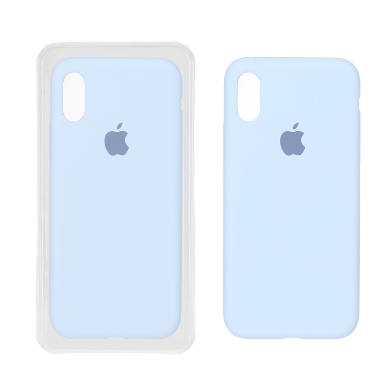قاب سیلیکونی پاک کنی اورجینال Apple iPhone X / XS – آبی آسمانی