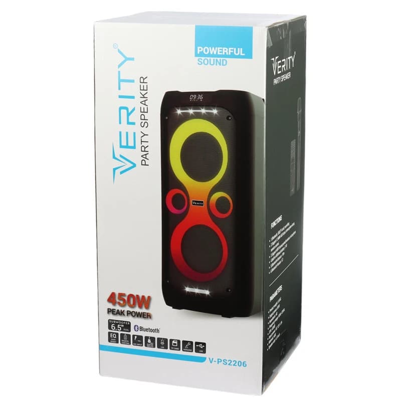 اسپیکر بلوتوثی قابل حمل وریتی مدل V-PS2206 — تصویر ۳