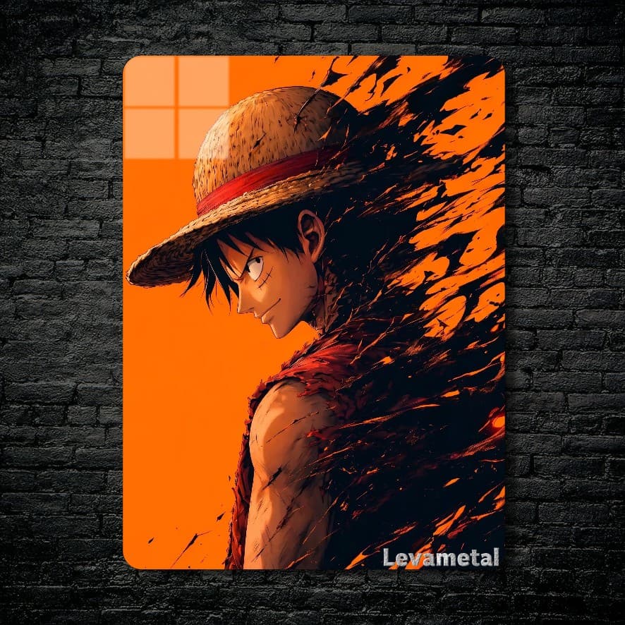 متال پوستر لوفی Luffy از انیمه وان پیس One piece با کد E-684