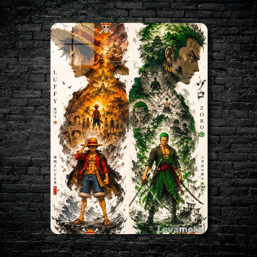 متال پوستر انیمه وان پیس One piece با کد E-678