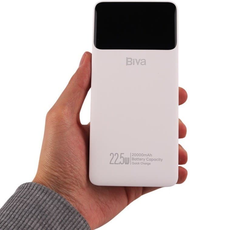 پاوربانک 20000 بیوا Biva BP-019 Power Bank Digital Display توان 22.5 وات