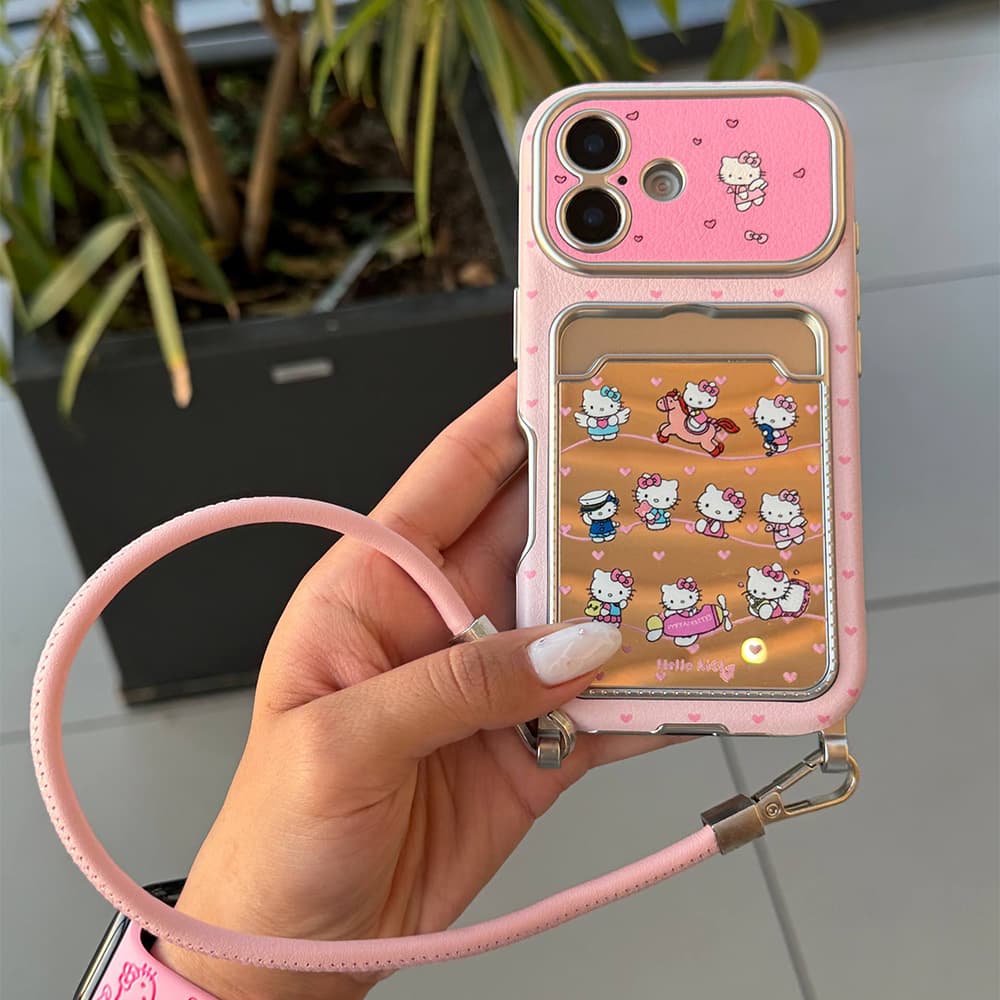 قاب جاکارتی کیتی همراه با بند دستی کد TRD مناسب برای گوشی موبایل آیفون Apple iPhone 13 / 13 Pro / 13 Pro Max / 14 Pro Max / 15 Pro Max / 16 / 16 Pro Max / 17 / 17 Pro / 17 Pro Max — تصویر ۴