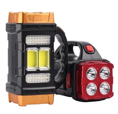 چراغ کمپینگ شارژی LED دو طرفه با پنل خورشیدی