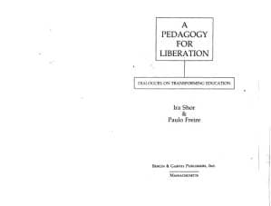 دانلود کتاب A Pedagogy for Liberation