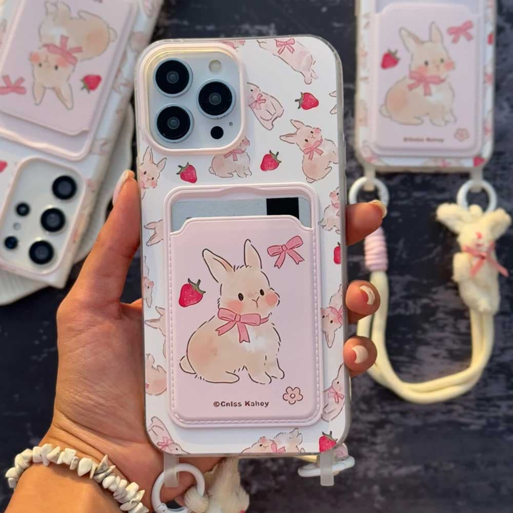 قاب خرگوش جاکارتی دار Pocket Rabbit کد loop مناسب برای گوشی موبایل آیفون Apple iPhone X / Xs / 11 Pro / 11 Pro Max / 12 Pro Max / 13 Pro / 13 Pro Max / 14 Pro Max / 15 Pro Max