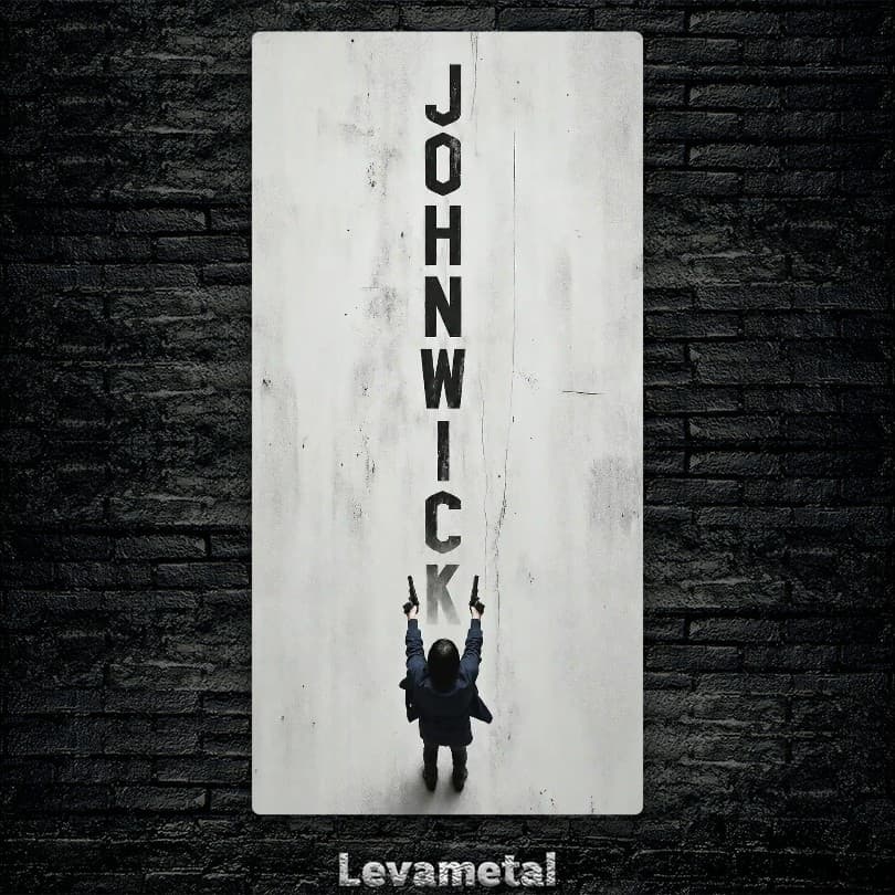 متال پوستر جان ویک jhon wick با کد E-552