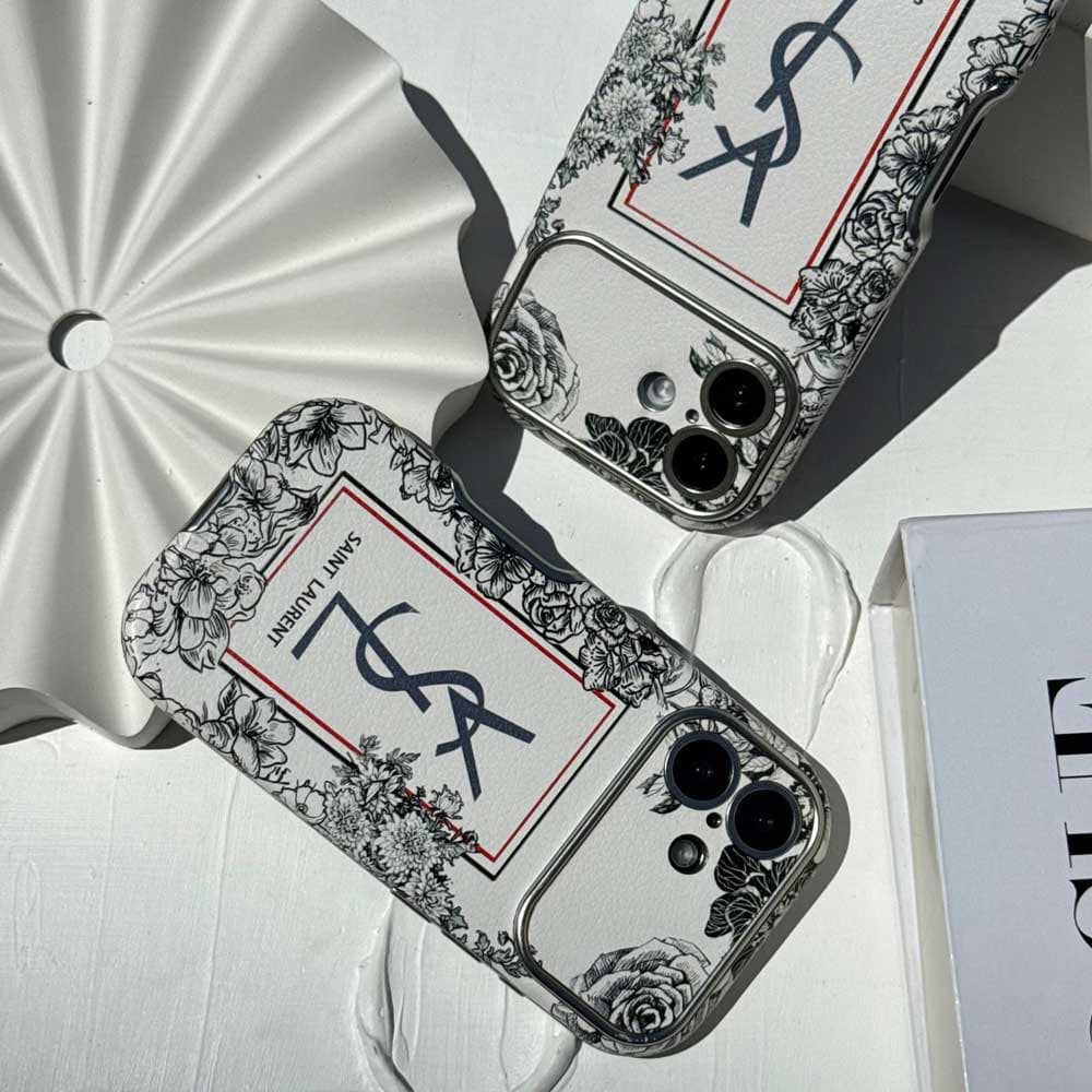 قاب کلاسیک کیس گلدار Classic YSL Floral کد loop مناسب برای گوشی موبایل آیفون Apple iPhone 13 / 13 Pro / 13 Pro Max / 14 Pro Max / 15 Pro Max / 16 / 16 Pro / 16 Pro Max / 17 / 17 Pro / 17 Pro Max — تصویر ۴