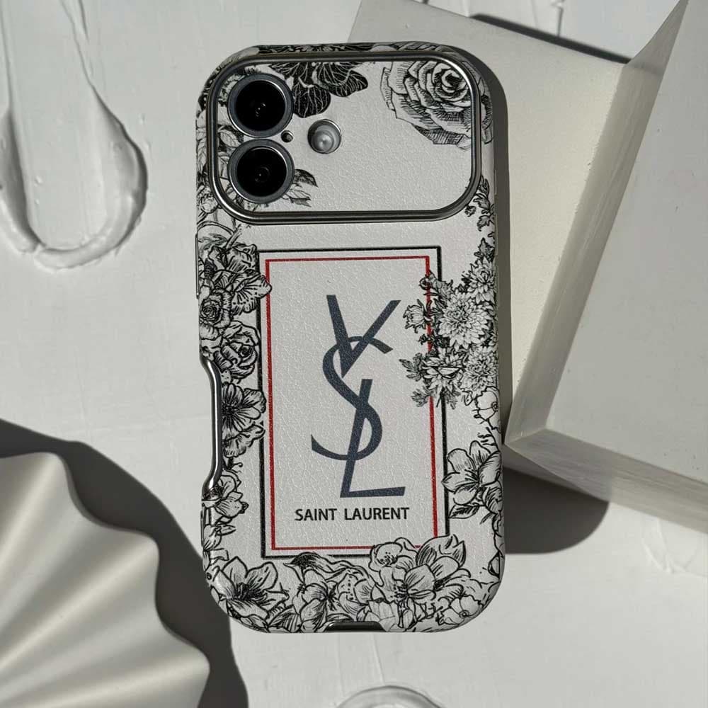 قاب کلاسیک کیس گلدار Classic YSL Floral کد loop مناسب برای گوشی موبایل آیفون Apple iPhone 13 / 13 Pro / 13 Pro Max / 14 Pro Max / 15 Pro Max / 16 / 16 Pro / 16 Pro Max / 17 / 17 Pro / 17 Pro Max