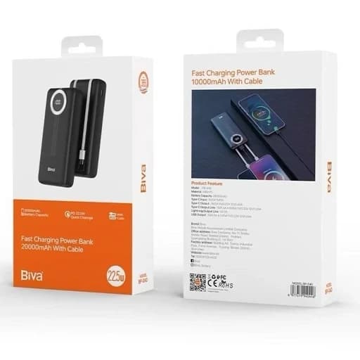 پاوربانک بیوا BIVA BP-037 30000mAh 22.5W PD