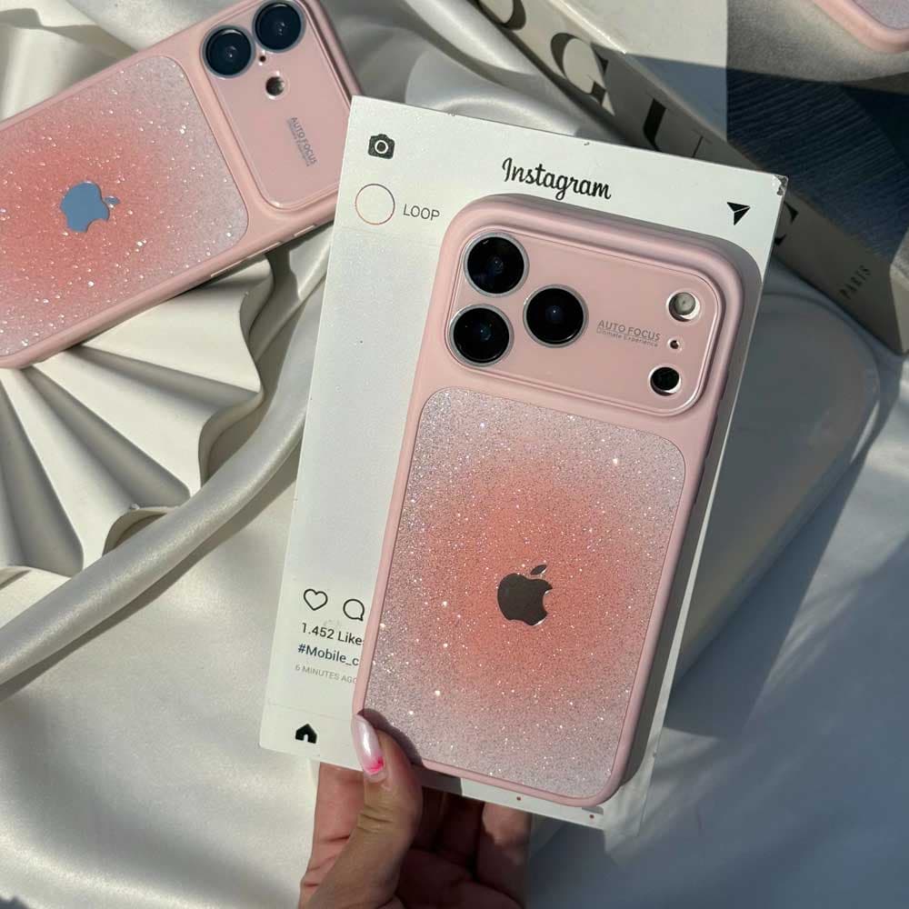 قاب لنز اکلیلی فید پینکی به همراه لوگو Lens Glitter Fade کد loop مناسب برای گوشی موبایل آیفون Apple iPhone 13 / 13 Pro / 13 Pro Max / 14 Pro Max / 15 Pro Max / 16 / 16 Pro / 16 Pro Max / 17 / 17 Pro / — تصویر ۵