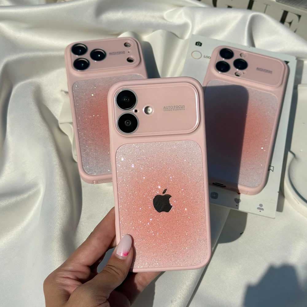 قاب لنز اکلیلی فید پینکی به همراه لوگو Lens Glitter Fade کد loop مناسب برای گوشی موبایل آیفون Apple iPhone 13 / 13 Pro / 13 Pro Max / 14 Pro Max / 15 Pro Max / 16 / 16 Pro / 16 Pro Max / 17 / 17 Pro / — تصویر ۳
