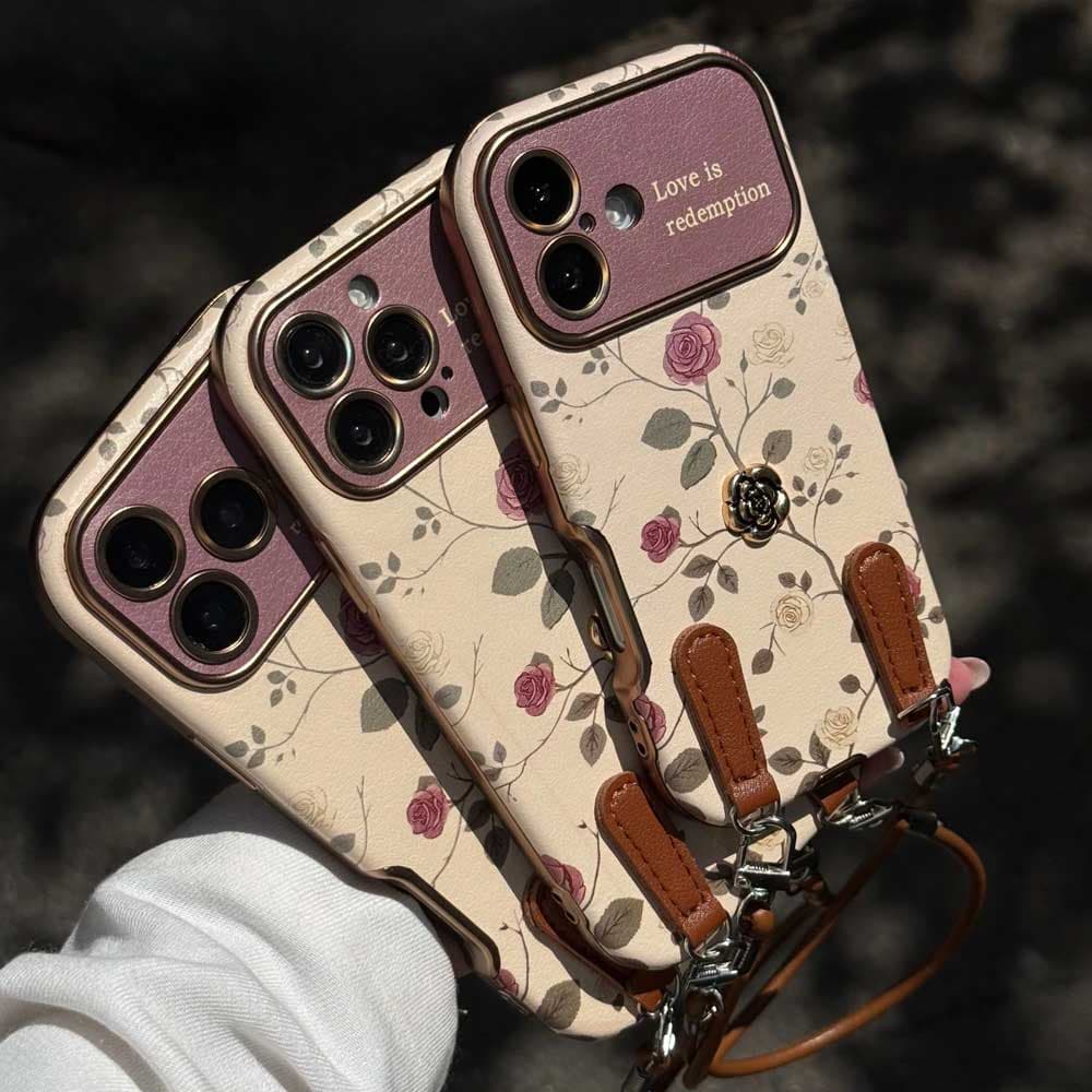 قاب رز کلاسیک پاییزی به همراه آویز Classic Autumn Rose + Pendant کد loop مناسب برای گوشی موبایل آیفون Apple iPhone 13 / 13 Pro / 13 Pro Max / 14 Pro Max / / 15 Pro Max / 16 / 16 Pro / 16 Pro Max / 17 — تصویر ۵